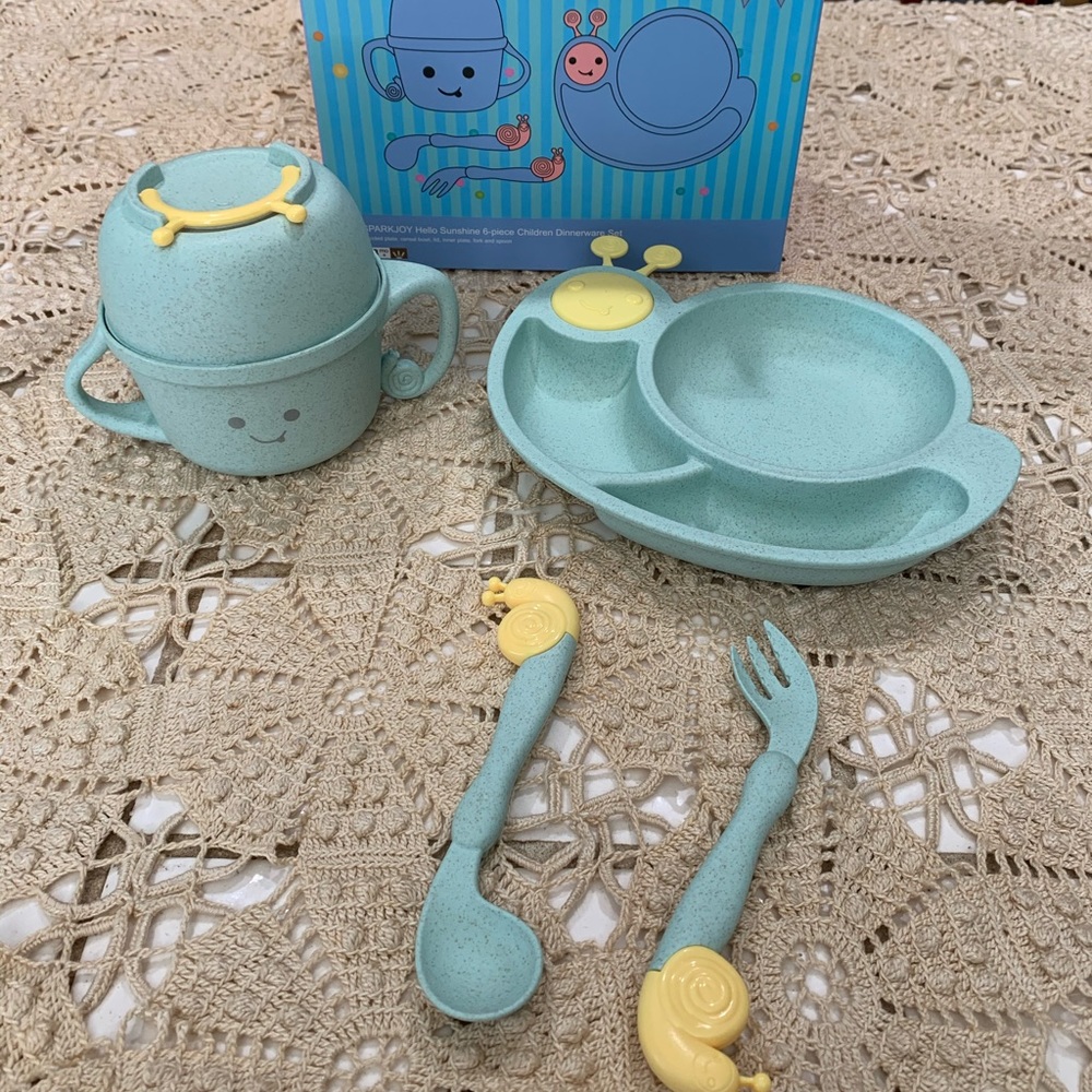 Spark joy six piece children’s dinnerware set